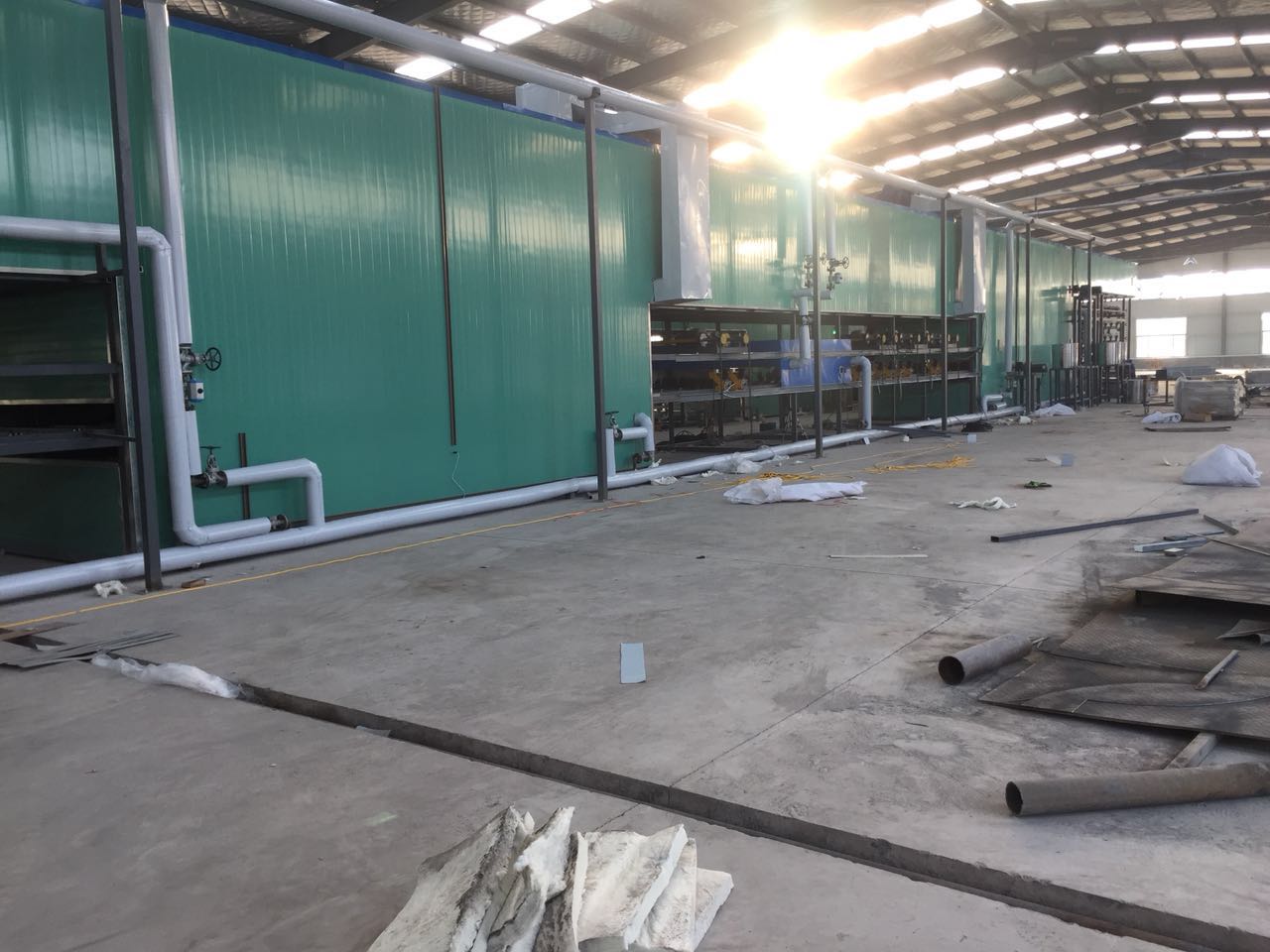 浸膠手套生產線現場